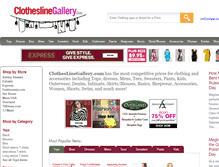 Tablet Screenshot of clotheslinegallery.com